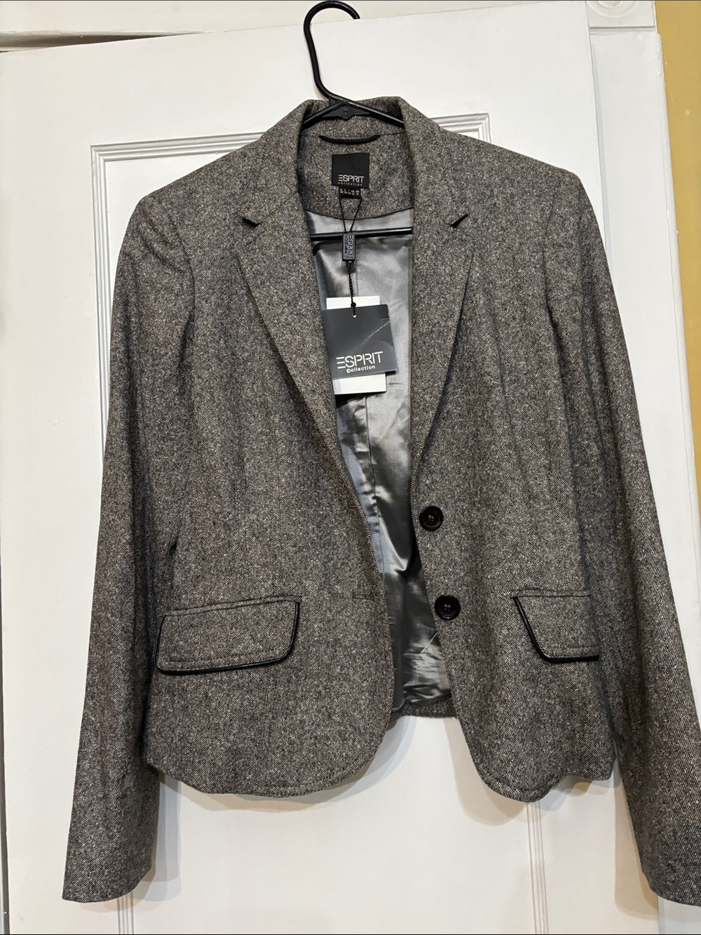 Esprit Gray Tweed Sport Coat Blazer